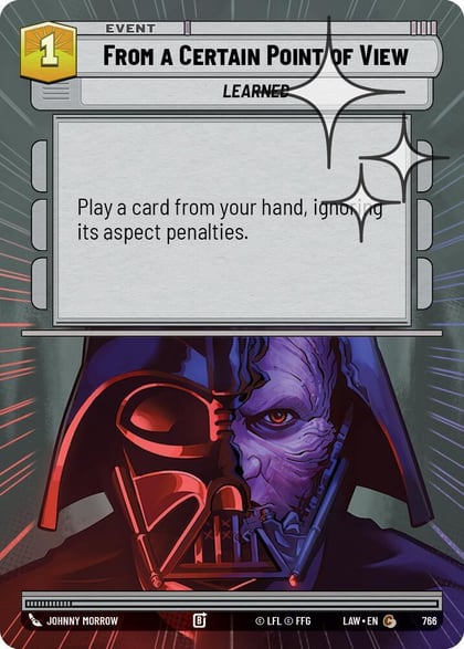 From a Certain Point of View (Hyperspace Foil), A Lawless Time 766