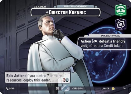 Director Krennic - Amidst My Achievement (Showcase), A Lawless Time 774
