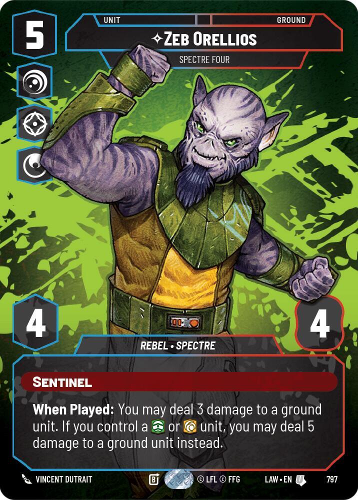 Zeb Orellios - Spectre Four (Prestige), A Lawless Time 797