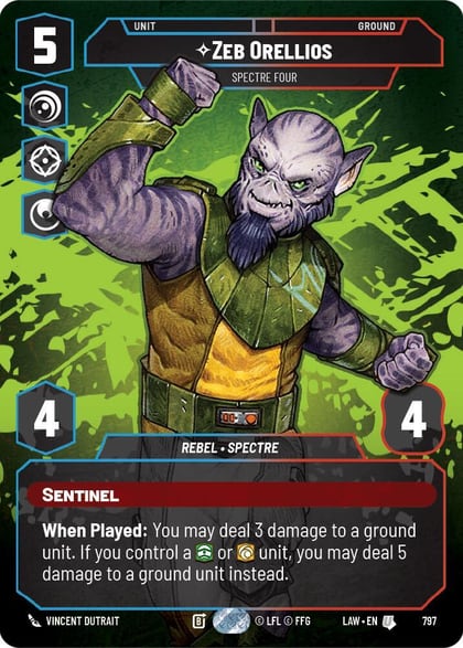 Zeb Orellios - Spectre Four (Prestige), A Lawless Time 797