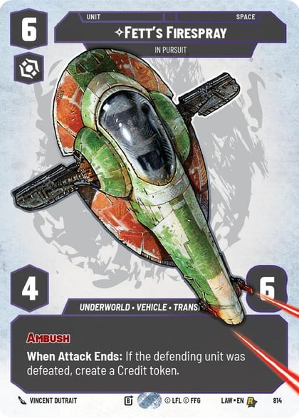 Fett's Firespray - In Pursuit (Prestige), A Lawless Time 814
