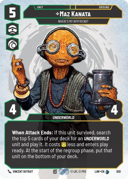 Maz Kanata - Where's My Boyfriend? (Prestige), A Lawless Time 820