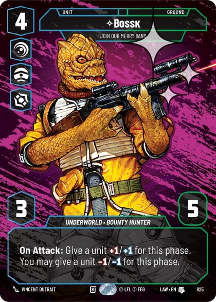Bossk - Join Our Merry Band (Prestige Foil), A Lawless Time 825