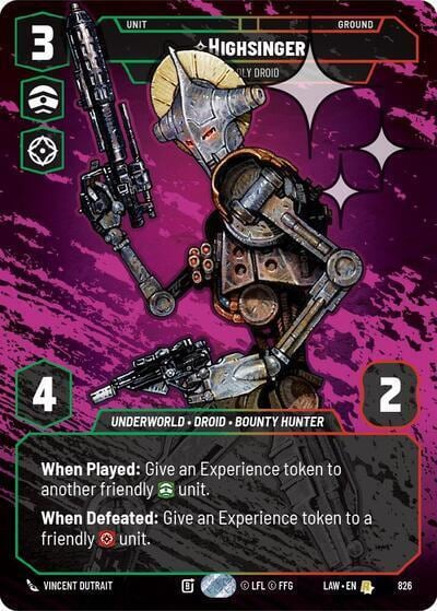 Highsinger - Deadly Droid (Prestige Foil), A Lawless Time 826