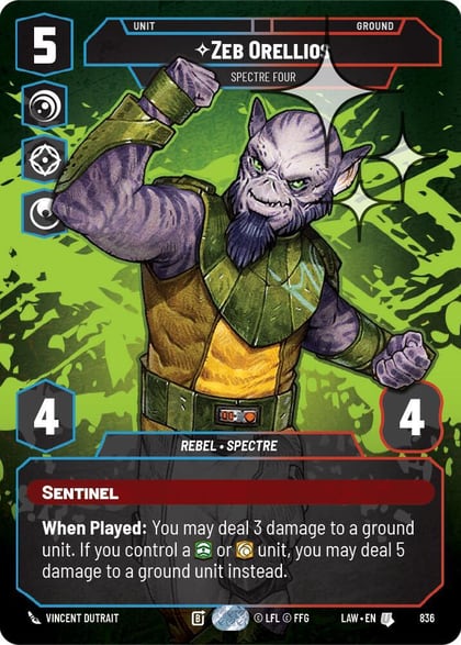 Zeb Orellios - Spectre Four (Prestige Foil), A Lawless Time 836