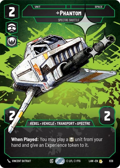Phantom - Spectre Shuttle (Prestige Foil), A Lawless Time 838