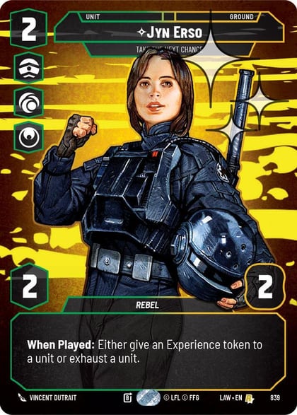 Jyn Erso - Take the Next Chance (Prestige Foil), A Lawless Time 839