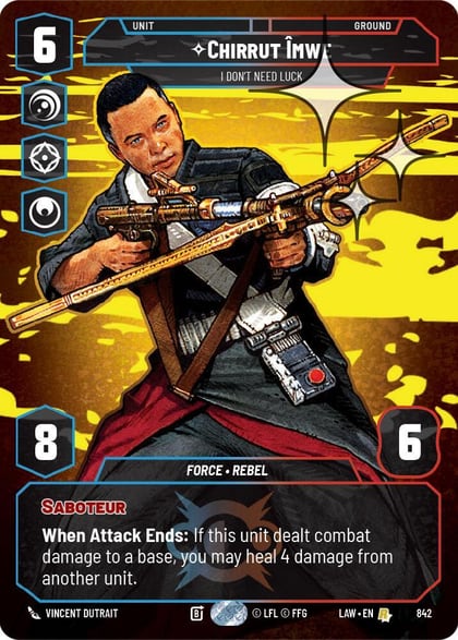 Chirrut Imwe - I Don't Need Luck (Prestige Foil), A Lawless Time 842