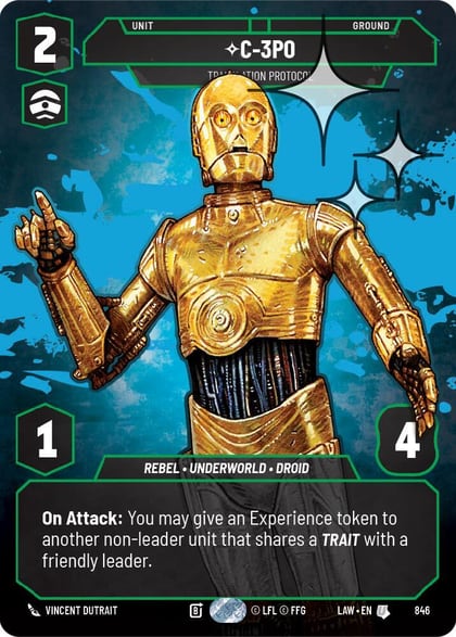 C-3PO - Translation Protocol (Prestige Foil), A Lawless Time 846