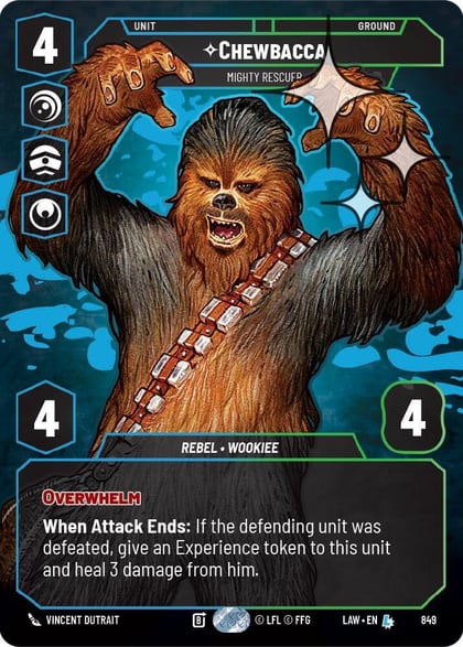 Chewbacca - Mighty Rescuer (Prestige Foil), A Lawless Time 849