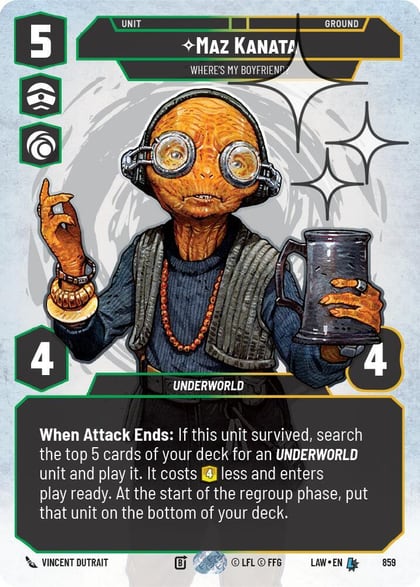 Maz Kanata - Where's My Boyfriend? (Prestige Foil), A Lawless Time 859
