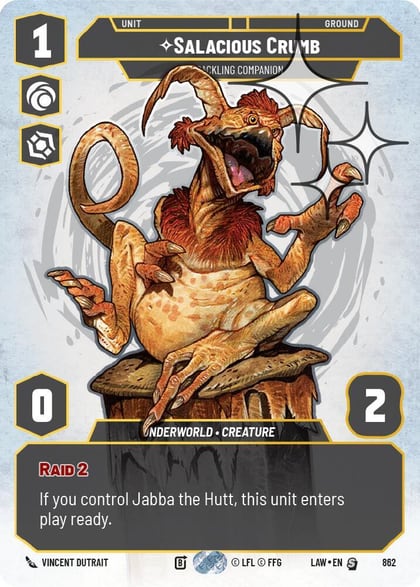 Salacious Crumb - Cackling Companion (Prestige Foil), A Lawless Time 862