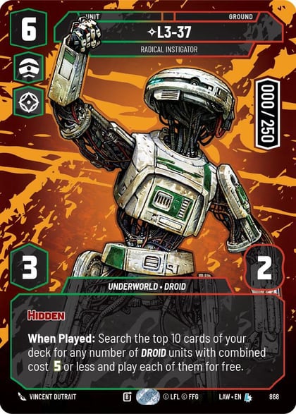 L3-37 - Radical Instigator (Serialized), A Lawless Time 868