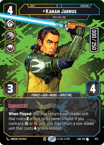 Kanan Jarrus - Spectre One (Serialized), A Lawless Time 872