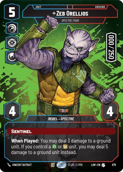 Zeb Orellios - Spectre Four (Serialized), A Lawless Time 875