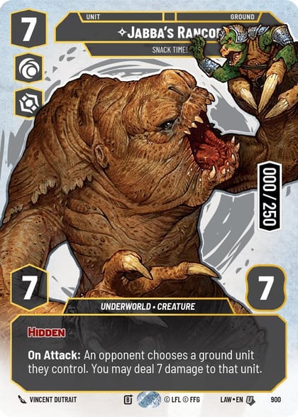 Jabba's Rancor - Snack Time! (Serialized), A Lawless Time 900