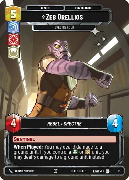 Zeb Orellios - Spectre Four (Foil), A Lawless Time: Weekly Play Promos 23