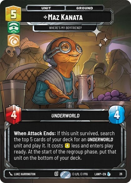 Maz Kanata - Where's My Boyfriend? (Foil), A Lawless Time: Weekly Play Promos 26