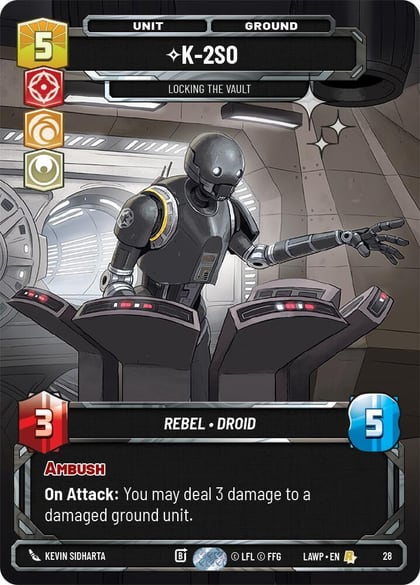 K-2S0 - Locking the Vault (Foil), A Lawless Time: Weekly Play Promos 28