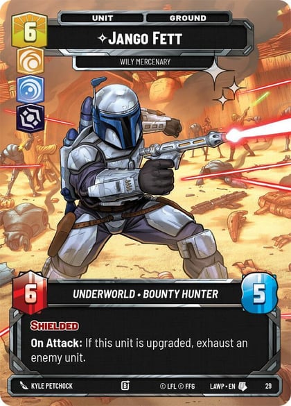 Jango Fett - Wily Mercenary (Foil), A Lawless Time: Weekly Play Promos 29