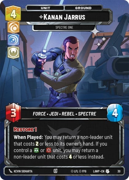 Kanan Jarrus - Spectre One (Foil), A Lawless Time: Weekly Play Promos 30