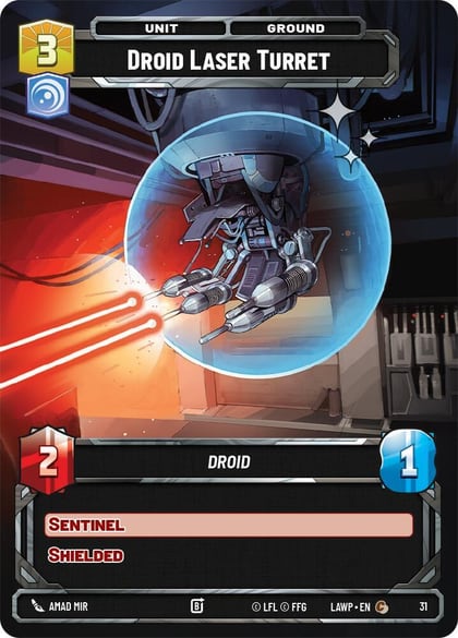 Droid Laser Turret (Foil), A Lawless Time: Weekly Play Promos 31