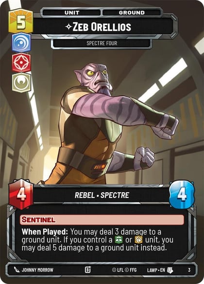 Zeb Orellios - Spectre Four, A Lawless Time: Weekly Play Promos 3