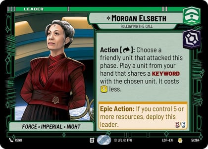 Morgan Elsbeth - Following the Call, Legends of the Force 005/264