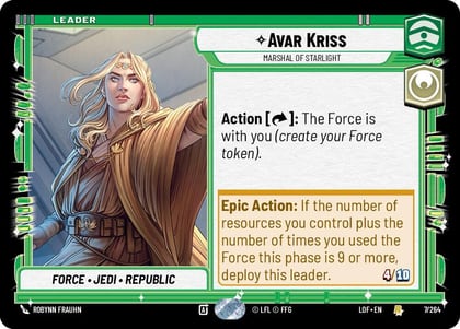 Avar Kriss - Marshal of Starlight, Legends of the Force 007/264