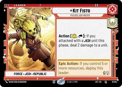 Kit Fisto - Focused Jedi Master, Legends of the Force 011/264