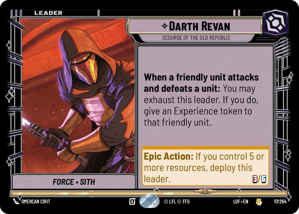 Darth Revan - Scourge of the Old Republic, Legends of the Force 017/264