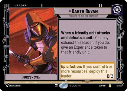 Darth Revan - Scourge of the Old Republic, Legends of the Force 017/264