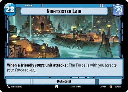Nightsister Lair // Shield, Legends of the Force 020/264 // T02/T03