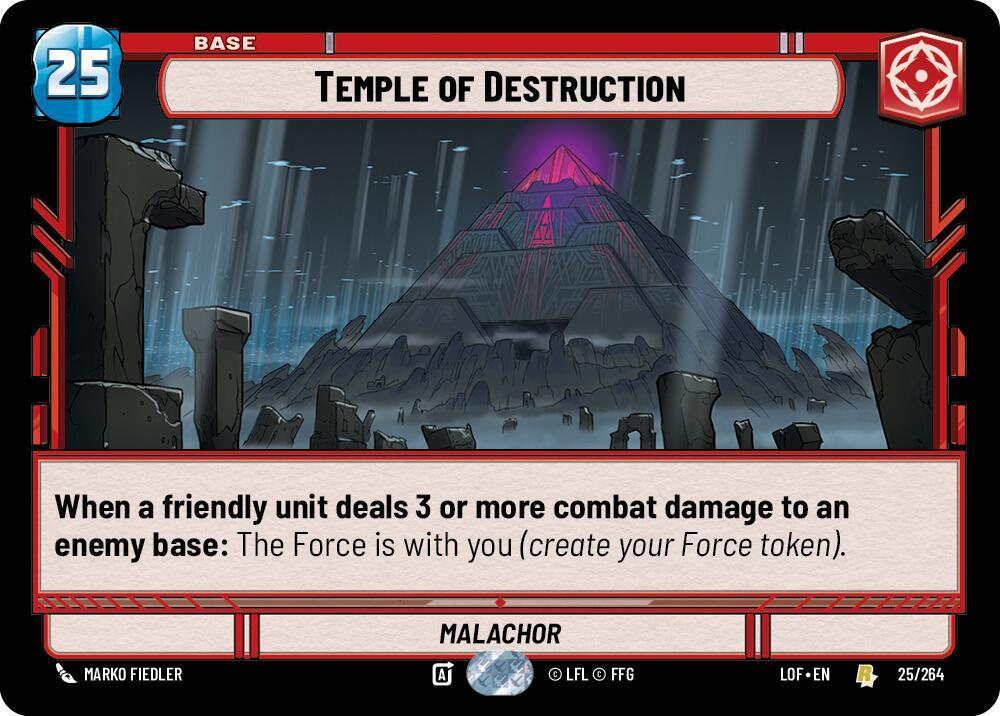 Temple of Destruction, Legends of the Force 025/264