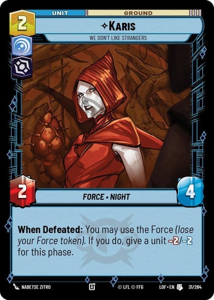 Karis - We Don't Like Strangers, Legends of the Force 031/264