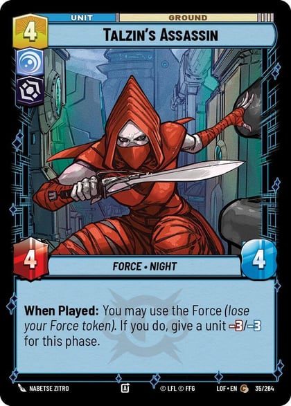 Talzin's Assassin, Legends of the Force 035/264
