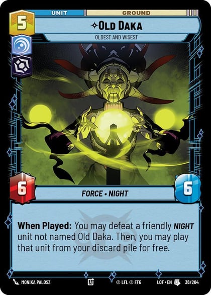 Old Daka - Oldest and Wisest, Legends of the Force 036/264