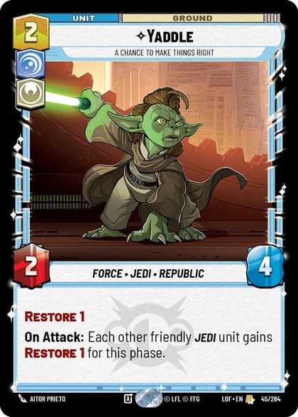Yaddle - A Chance To Make Things Right, Legends of the Force 045/264