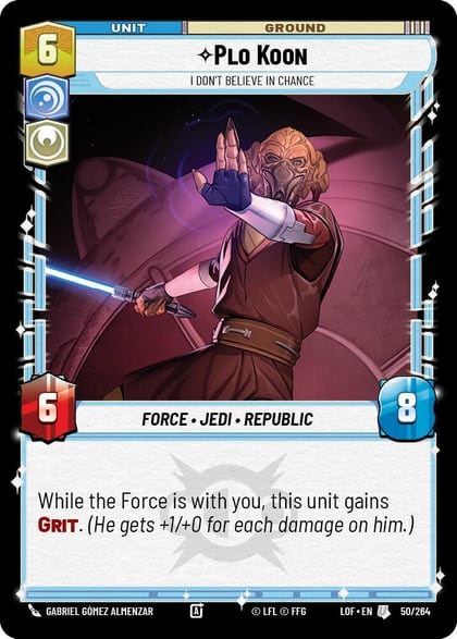 Plo Koon - I Don't Believe in Chance, Legends of the Force 050/264