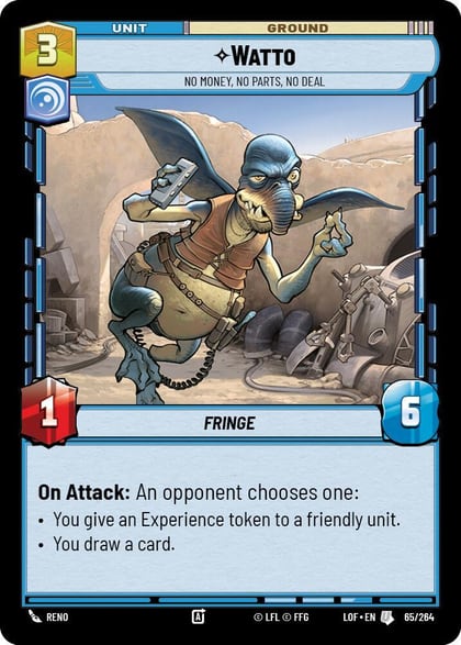 Watto - No Money, No Parts, No Deal, Legends of the Force 065/264