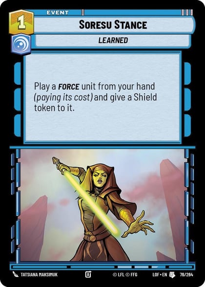 Soresu Stance, Legends of the Force 076/264
