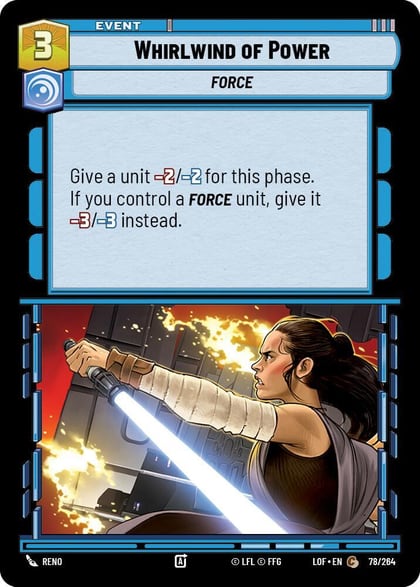 Whirlwind of Power, Legends of the Force 078/264