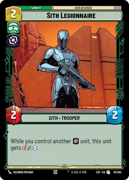 Sith Legionnaire, Legends of the Force 081/264