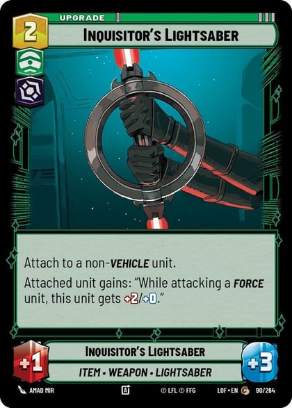 Inquisitor's Lightsaber, Legends of the Force 090/264