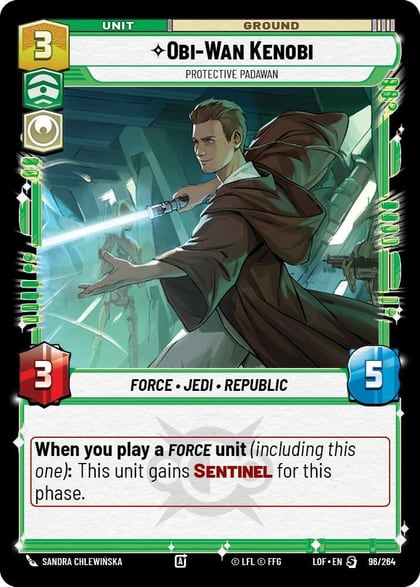 Obi-Wan Kenobi - Protective Padawan, Legends of the Force 096/264