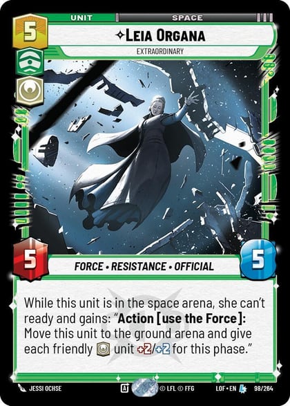 Leia Organa - Extraordinary, Legends of the Force 098/264
