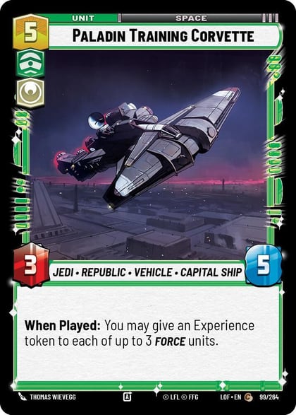 Paladin Training Corvette, Legends of the Force 099/264