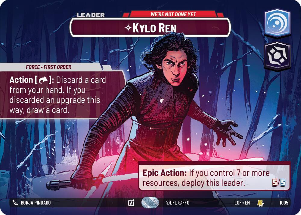 Kylo Ren - We're Not Done Yet (Showcase), Legends of the Force 1005