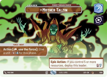 Mother Talzin - Power Through Magick (Showcase), Legends of the Force 1006