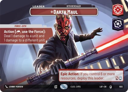 Darth Maul - Sith Revealed (Showcase), Legends of the Force 1013